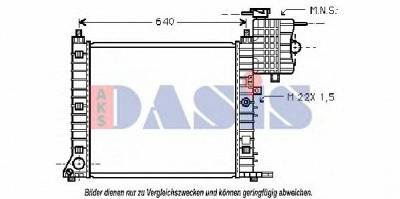AKS DASIS 131900n -  Радиатор, охлаждение двигателя